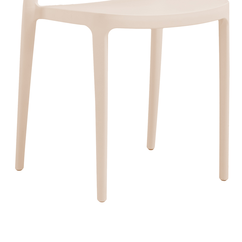 Καρέκλα Amvroan στοιβαζόμενη pakoworld με UV protection cappuccino pp 51x49x79.5εκ