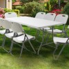 Τραπέζι catering Rodeo pakoworld πτυσσόμενο-βαλίτσα λευκό 183x76x74εκ