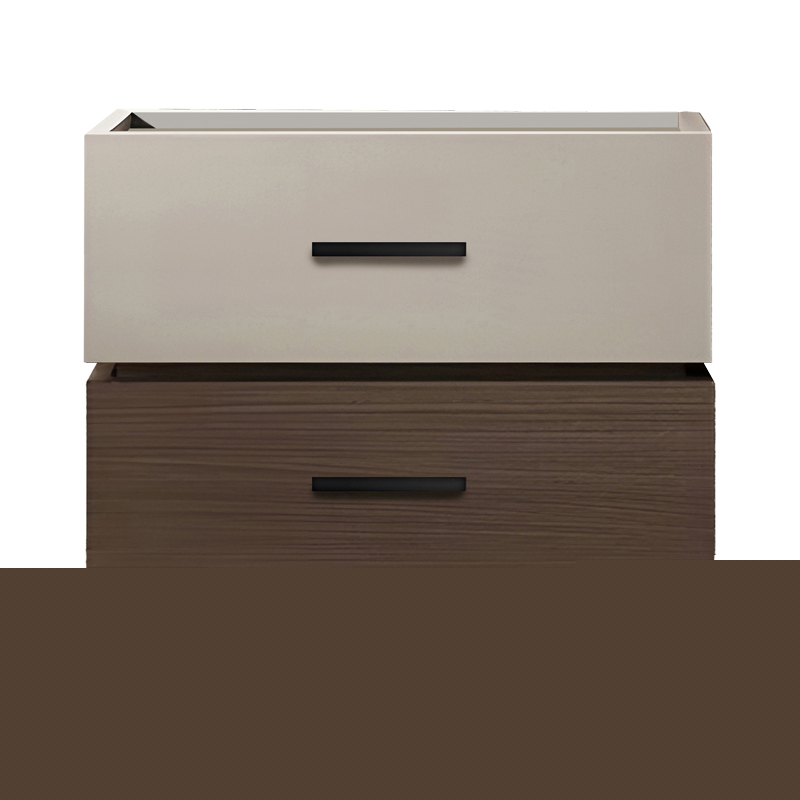 Κομοδίνο Sonlen pakoworld mdf σε καρυδί-μπεζ απόχρωση 60x40x44.5εκ