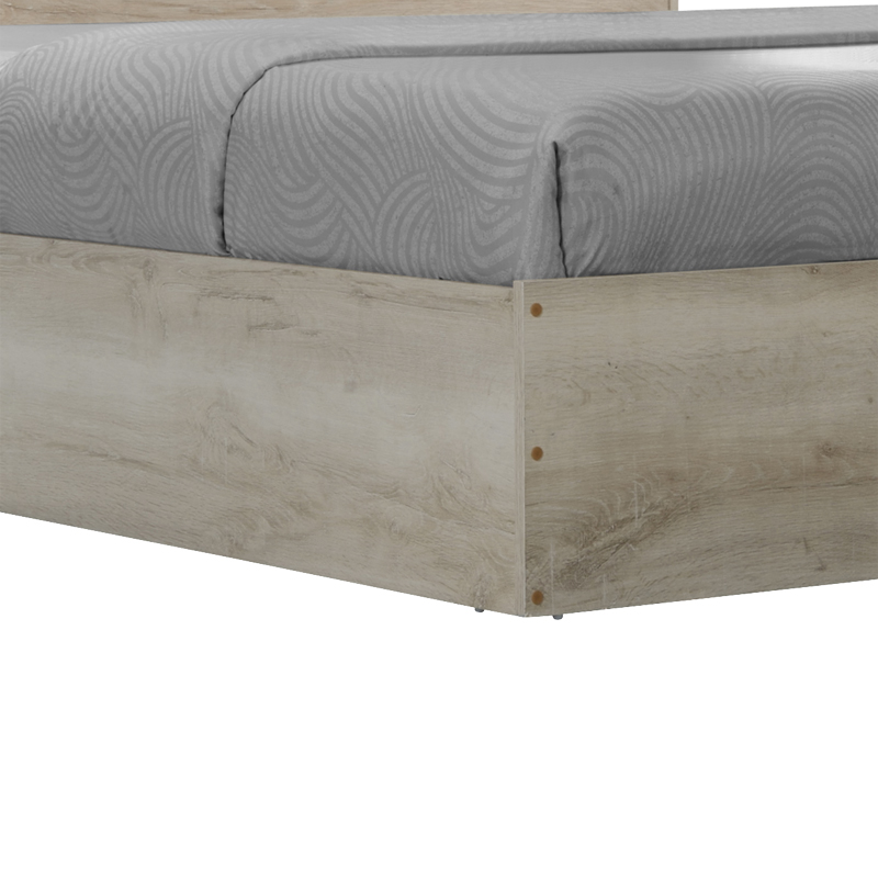 Κρεβάτι OLYMPUS pakoworld σε χρώμα castilo oak 140x200εκ