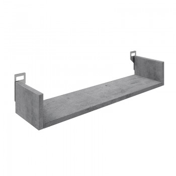 Ραφιέρα τοίχου Derva pakoworld σε cement γκρι απόχρωση 60x15x10cm