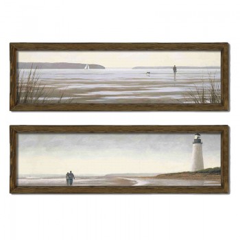 Πίνακας σε mdf PWF-0210 pakoworld με ξύλινο πλαίσιο-ψηφιακή εκτύπωση 2πτυχο