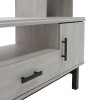 Σύνθετο σαλονιού Bonito pakoworld TV χρώμα white wash-ebony 200x43x180εκ