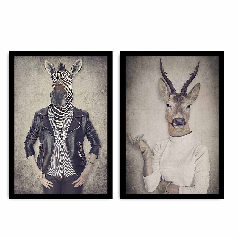 Πίνακας σε mdf PWF-0207 pakoworld με ξύλινο πλαίσιο-ψηφιακή εκτύπωση 2πτυχο