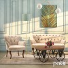 Πολυθρόνα Samara pakoworld ύφασμα μπεζ antique 67x62x78εκ
