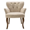 Πολυθρόνα Samara pakoworld ύφασμα μπεζ antique 67x62x78εκ