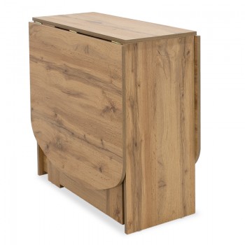 Τραπέζι Julian pakoworld πολυμορφικό-επεκτεινόμενο χρώμα gold oak 37x80x75.5εκ