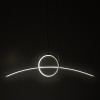 Φωτιστικό οροφής δίφωτο PWL-0992 pakoworld LED 60W μαύρο 100x10x100εκ