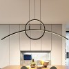 Φωτιστικό οροφής δίφωτο PWL-0992 pakoworld LED 60W μαύρο 100x10x100εκ