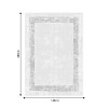 Χαλί PWC-0031 pakoworld ανοιχτό γκρι-χρυσό 140x200εκ