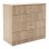 Συρταριέρα Deco pakoworld με τέσσερα συρτάρια χρώμα sonoma 80x43,5x76εκ