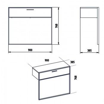 Κονσόλα Marble pakoworld χρώμα λευκό μαρμάρου-χρυσό 90x38,5x77εκ