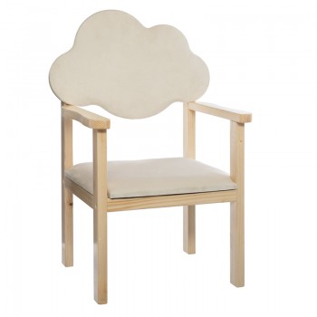 Παιδική πολυθρόνα Neon pakoworld φυσικό-ivory 40,5x33,5x63εκ