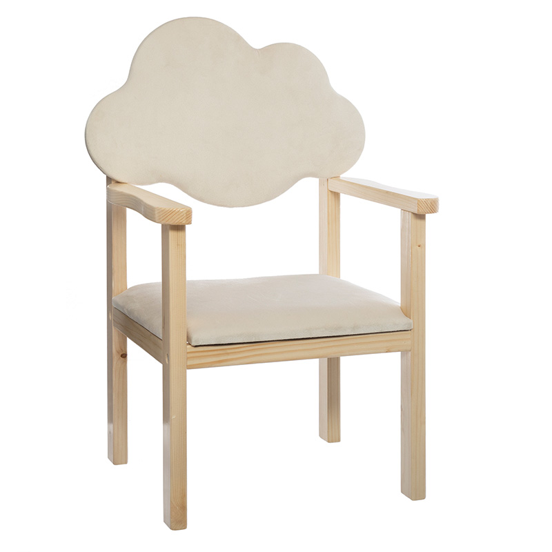 Παιδική πολυθρόνα Neon pakoworld φυσικό-ivory 40,5x33,5x63εκ