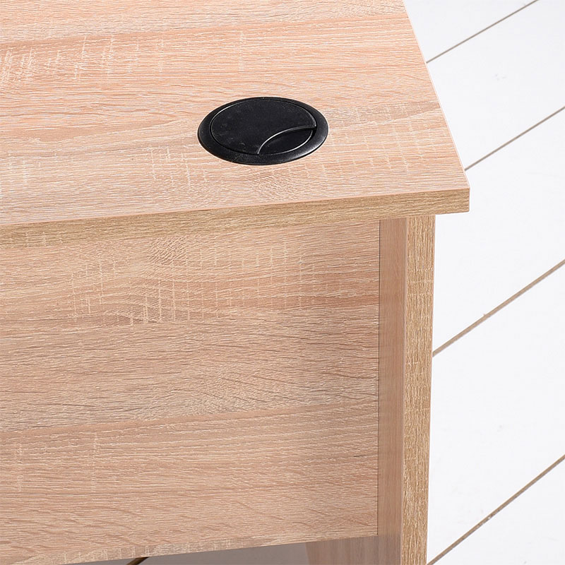 Γραφείο εργασίας Rio pakoworld με δεξιά γωνία σε χρώμα sonoma 160x144x75εκ