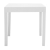 Τραπέζι Gabi pakoworld PP χρώμα λευκό 80x80x77εκ