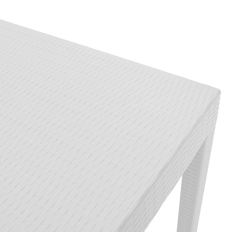 Τραπέζι Gabi pakoworld PP χρώμα λευκό 80x80x77εκ