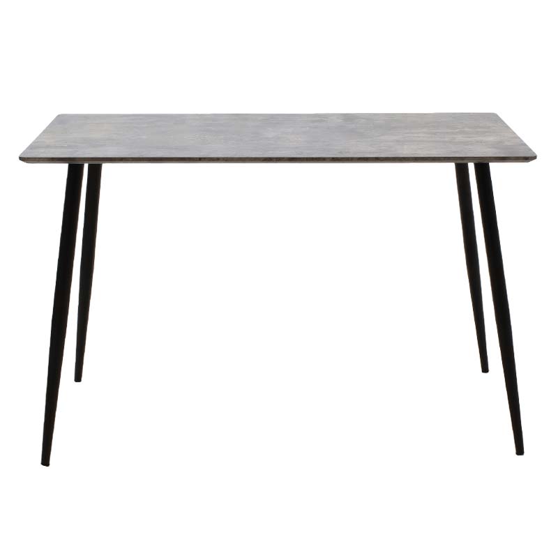 Τραπέζι Cuba pakoworld MDF χρώμα γκρι cement 120x70x76εκ