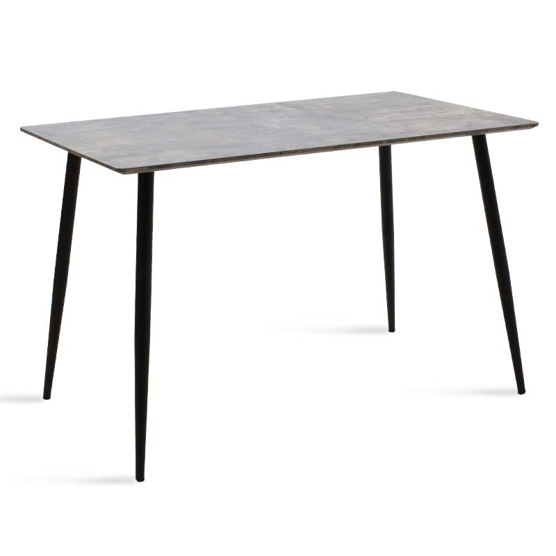 Τραπέζι Cuba pakoworld MDF χρώμα γκρι cement 120x70x76εκ