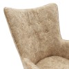 Πολυθρόνα Claire pakoworld κουνιστή ύφασμα καφέ μπεζ antique 69x82x95εκ