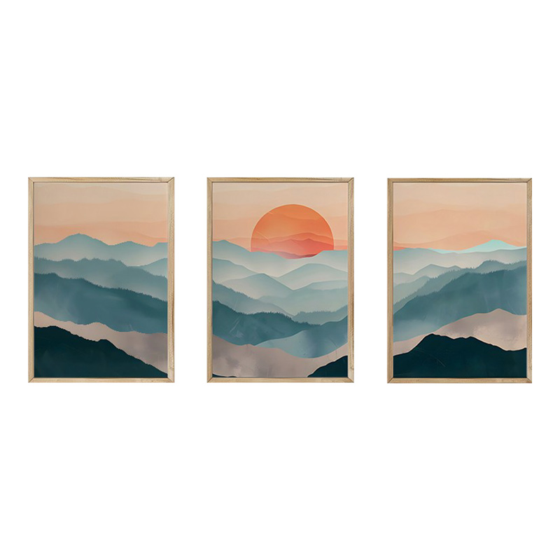 Πίνακας σε καμβά Poerto pakoworld τρίπτυχος με ψηφιακή εκτύπωση 33x2x48εκ