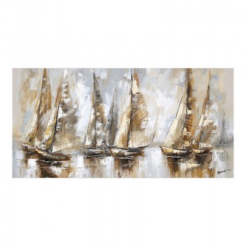 Πίνακας σε καμβά Yelkan Ι Inart 120x3.5x60εκ