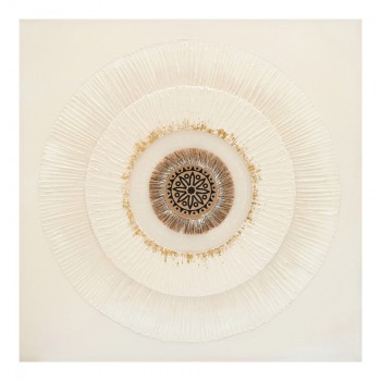 Πίνακας σε καμβά Circled I Inart 80x3x80εκ