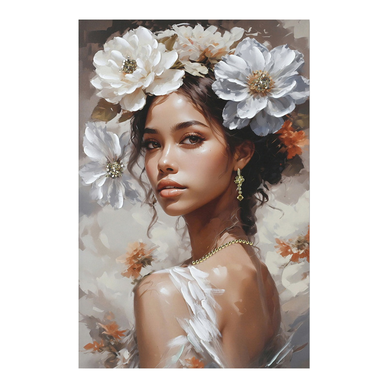 Πίνακας σε καμβά Lilibet Ι Inart 60x2.5x90εκ