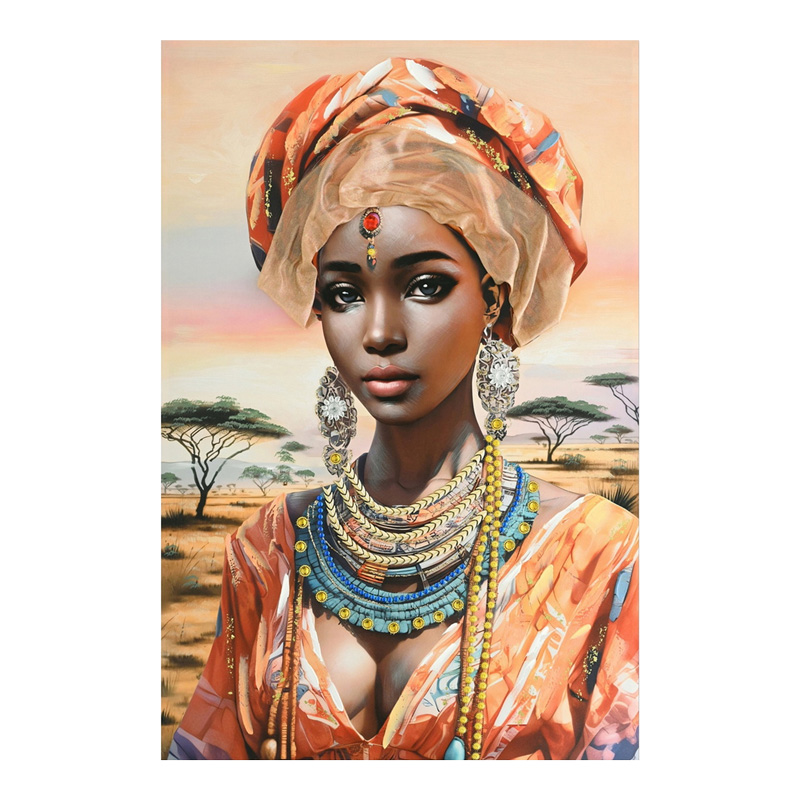 Πίνακας σε καμβά Zerbera I Inart 80x3x120εκ