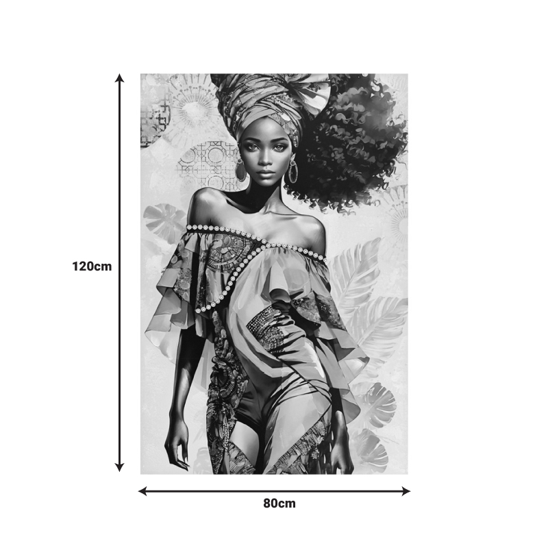 Πίνακας σε καμβά Georgina I Inart 80x3x120εκ