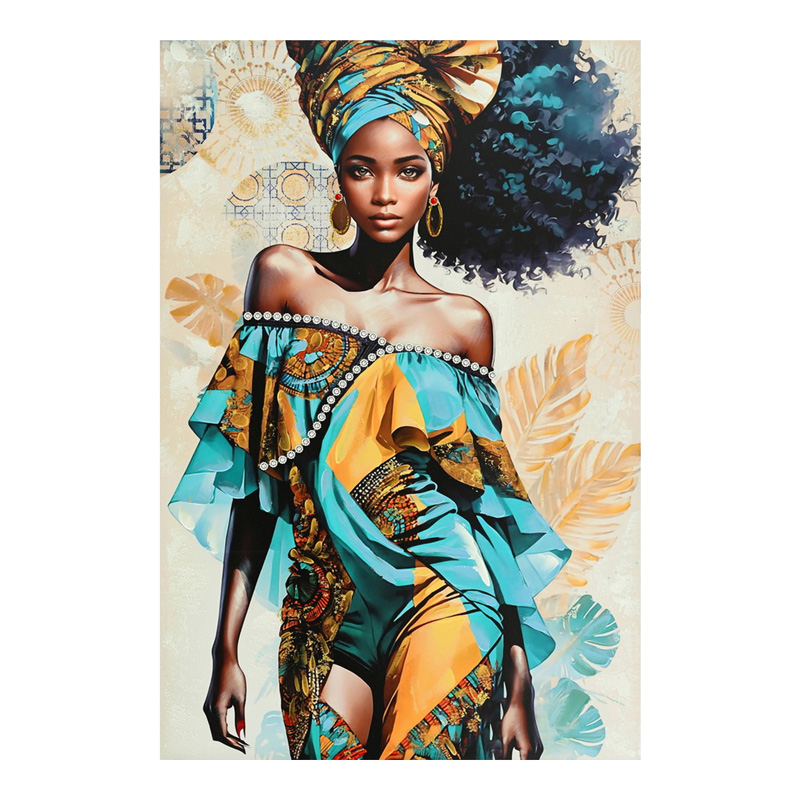 Πίνακας σε καμβά Georgina I Inart 80x3x120εκ