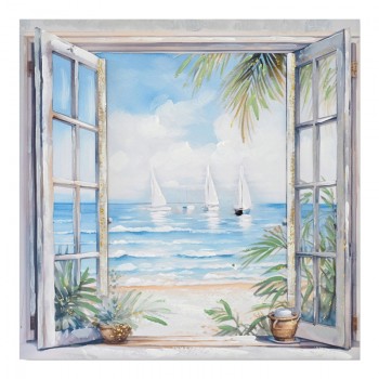 Πίνακας σε καμβά Deive Ι  Inart 80x3x80εκ