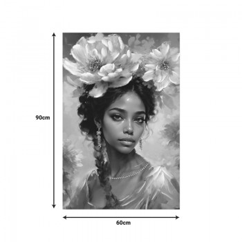 Πίνακας σε καμβά Lilibet Inart 60x2.5x90εκ