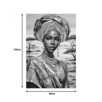 Πίνακας σε καμβά Zerbera Inart 80x3x120εκ