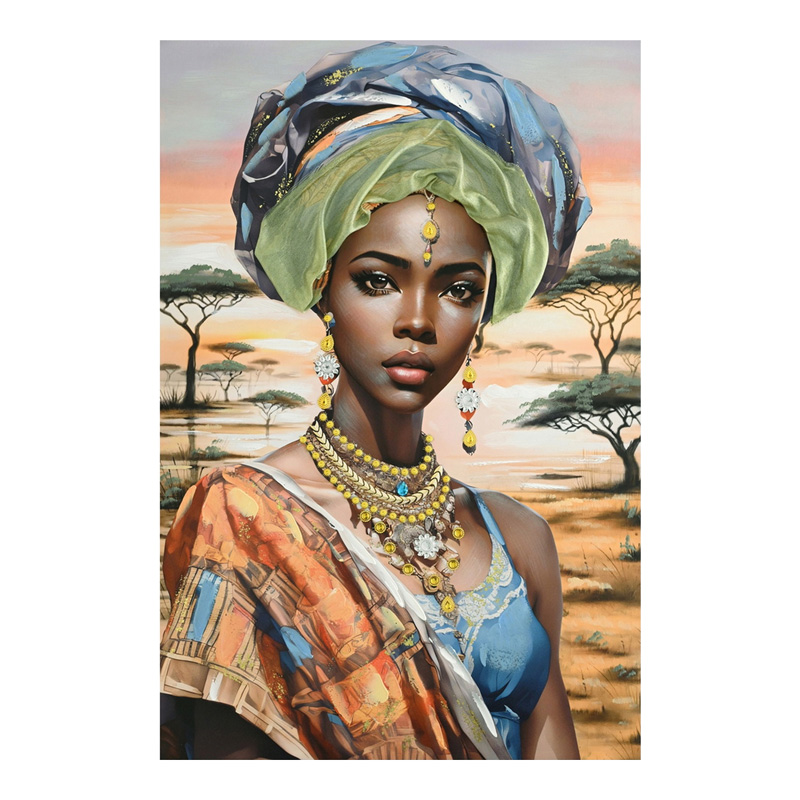 Πίνακας σε καμβά Zerbera Inart 80x3x120εκ