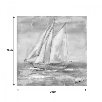 Πίνακας σε καμβά Siedo Inart 70x3.5x70εκ