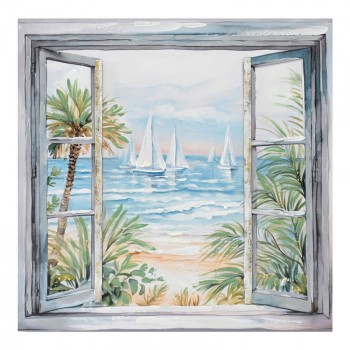 Πίνακας σε καμβά Deive Inart 80x3x80εκ