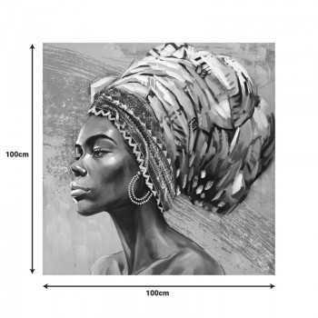 Πίνακας σε καμβά Africana I Inart 100x3x100εκ