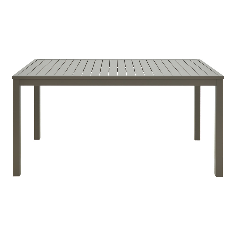 Τραπέζι Kliton pakoworld αλουμίνιο σε σαμπανιζέ απόχρωση 150x80x74εκ