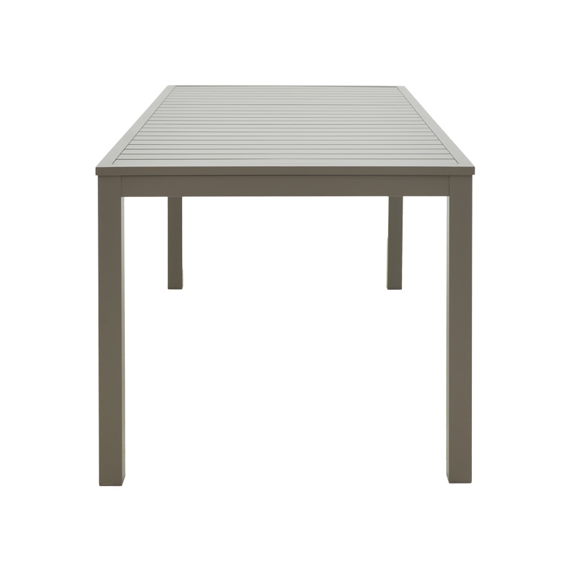 Τραπέζι Kliton pakoworld αλουμίνιο σε σαμπανιζέ απόχρωση 150x80x74εκ