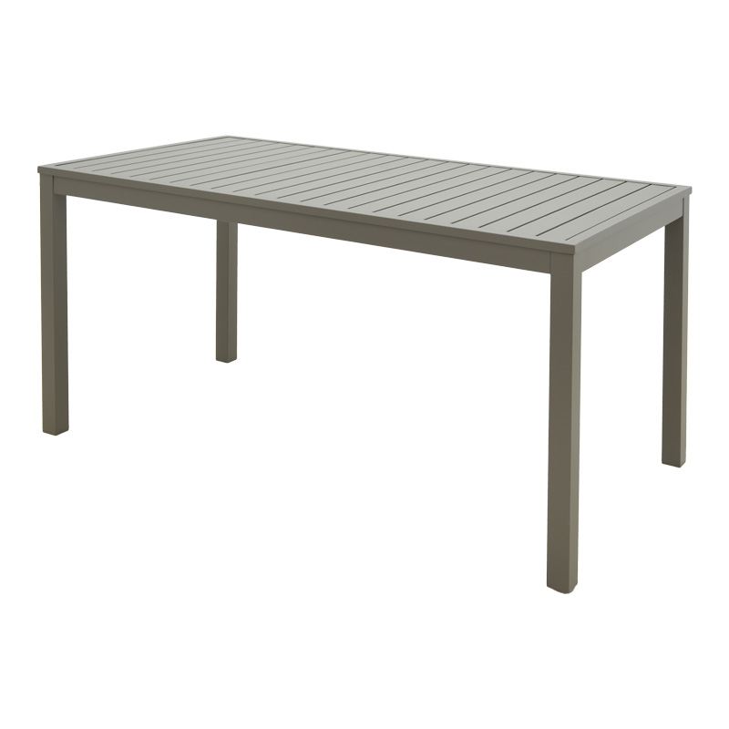 Τραπέζι Kliton pakoworld αλουμίνιο σε σαμπανιζέ απόχρωση 150x80x74εκ