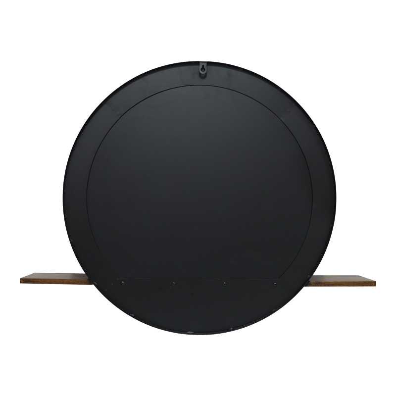 Καθρέπτης με ράφι Salmin pakoworld μέταλλο σε μαύρη απόχρωση 80x10x60εκ