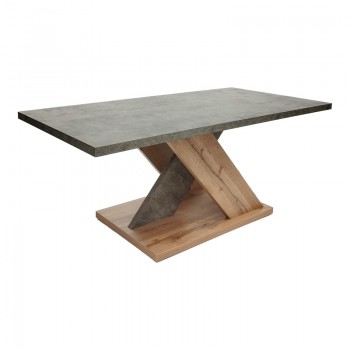 Τραπέζι σαλονιού Solange pakoworld σε γκρι-sonoma απόχρωση 110x55x47.5εκ