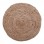 Χαλί Solon Inart μπεζ γιούτα 120x120x1εκ