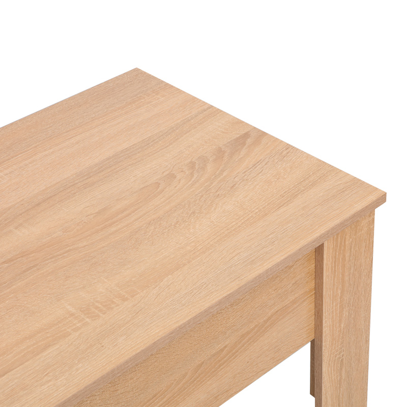 Τραπέζι σαλονιού Ferza pakoworld με σερβιτόρο σε oak απόχρωση 100x50x42εκ