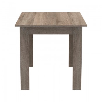 Τραπεζαρία Manka-Bella pakoworld σετ 5τεμ σε sonoma truffle απόχρωση 110x80x70εκ