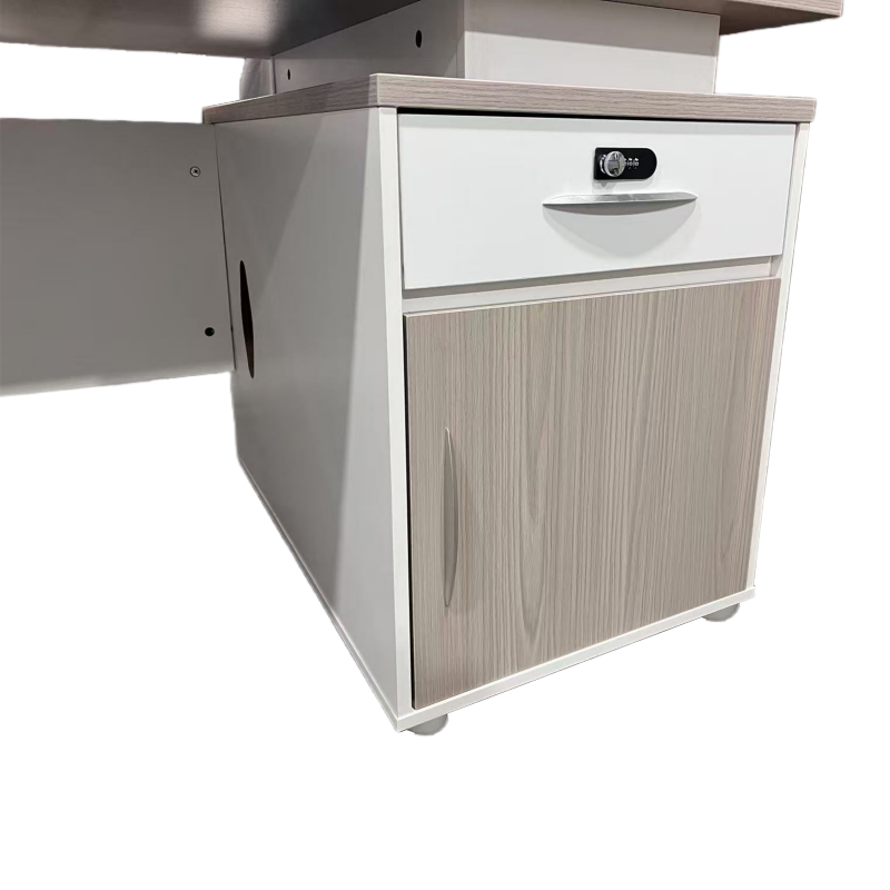 Γραφείο εργασίας Armadi με ντουλάπι pakoworld σε sonoma-λευκή απόχρωση 140x70x75εκ