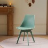 Καρέκλα Gaston I pakoworld PP-PU σε μέντα απόχρωση 48.5x53.5x81.5εκ