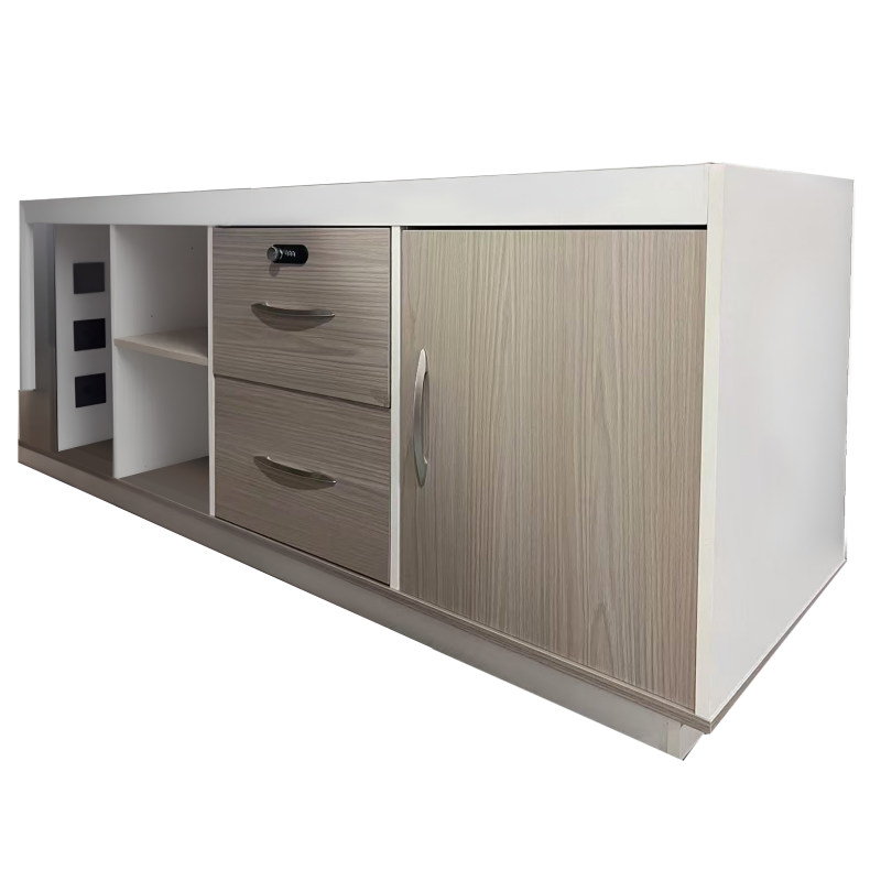 Γραφείο εργασίας επαγγελματικό Armadi pakoworld γωνιακό σε sonoma-λευκή απόχρωση 200x90x75εκ