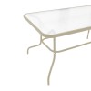 Τραπέζι Valor pakoworld μέταλλο σαμπανιζέ-γυαλί 110x60x70εκ